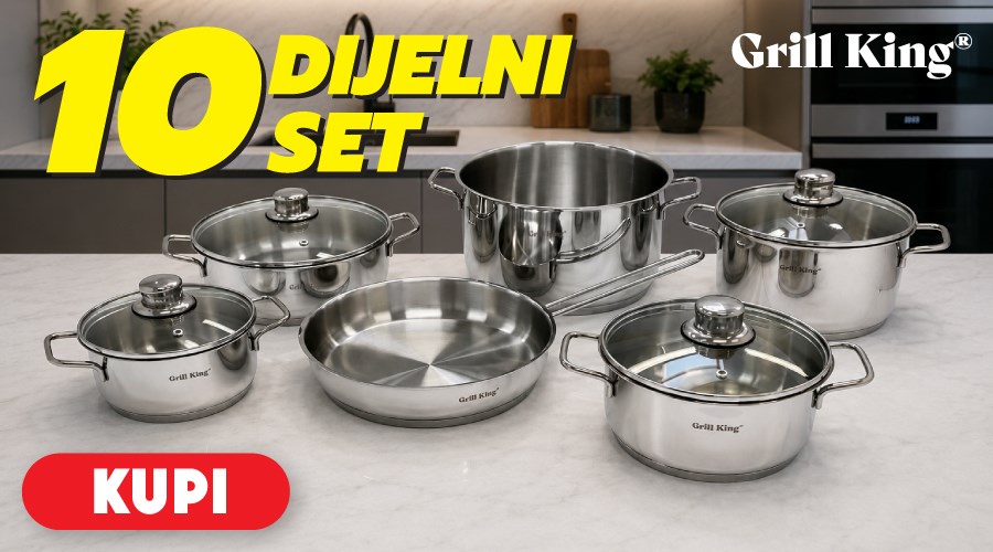 Set posuđa za ozbiljno kuhanje u svakom domu – SMART 10u1 set inox posuđa