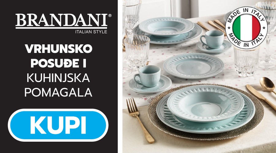 Brandani vrhunsko talijansko posuđe, suđe i kuhinjska pomagala