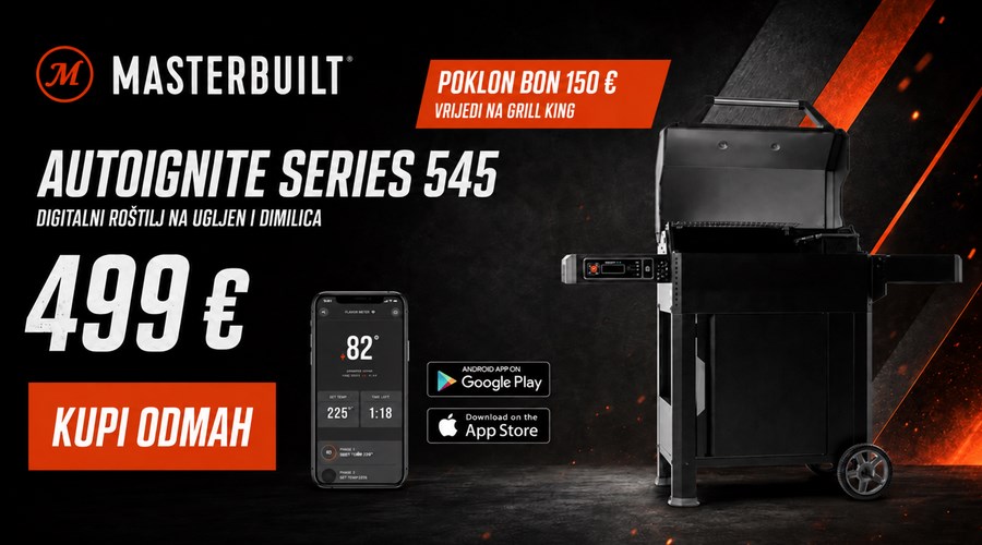 Masterbuilt AutoIgnite 545 – okus ugljena, kontrola na dodir