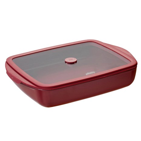 Pebbly Baking Tray stakleni pekač/posuda za spremanje s poklopcem