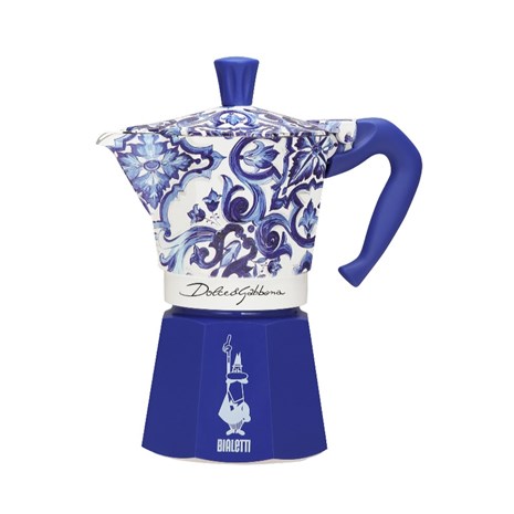 Bialetti Dolce & Gabbana Mediterranean Blue Moka Express kafetijera, 6 šalica