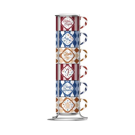 Bialetti Candyland set 6 složivih šalica za espresso, 80 ml