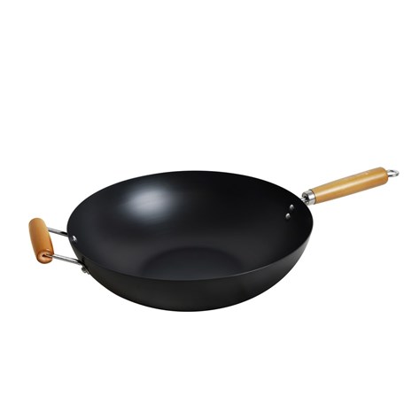 Grill King Asia nitrirani wok s dvije ručke i ravnim dnom, 36 cm